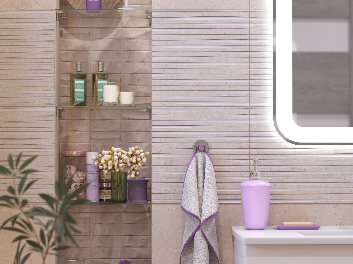 Керамическая плитка Cube Ceramica Rockberry Flames Beige 30*60 УТ000049783