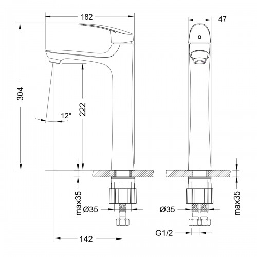 Lemark Linara смеситель для раковины LM0409C