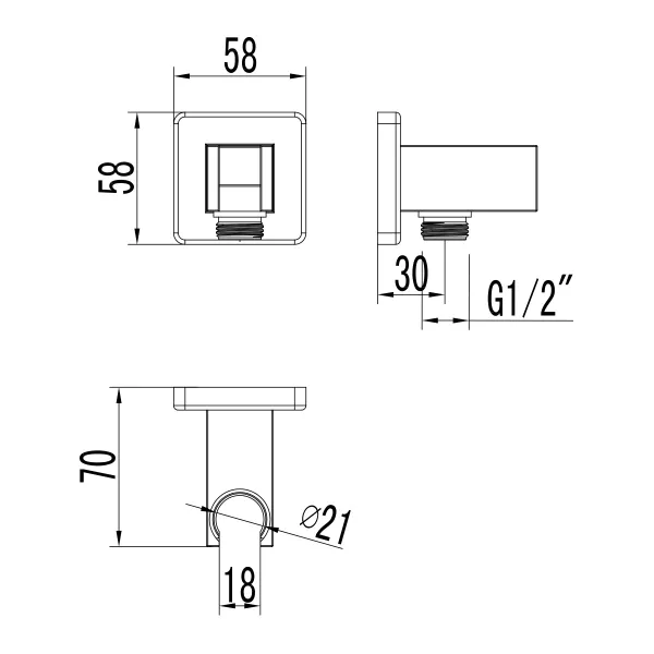 Lemark подключение для душевого шланга LM4585C