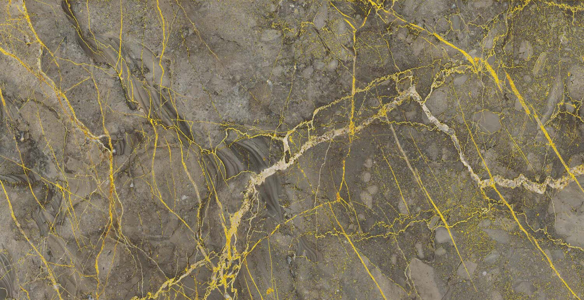 Керамогранит Azario Cortez Gold 60x120 Carving H18004008G