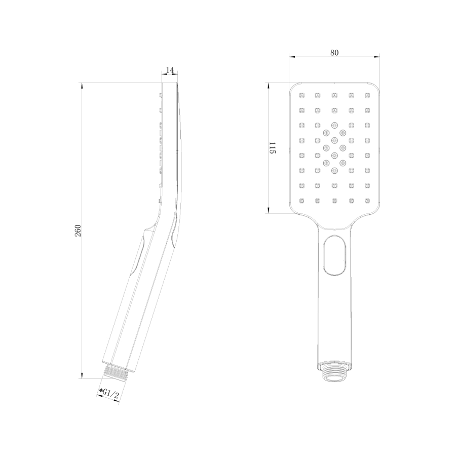 Lemark душевая лейка LM8123BL