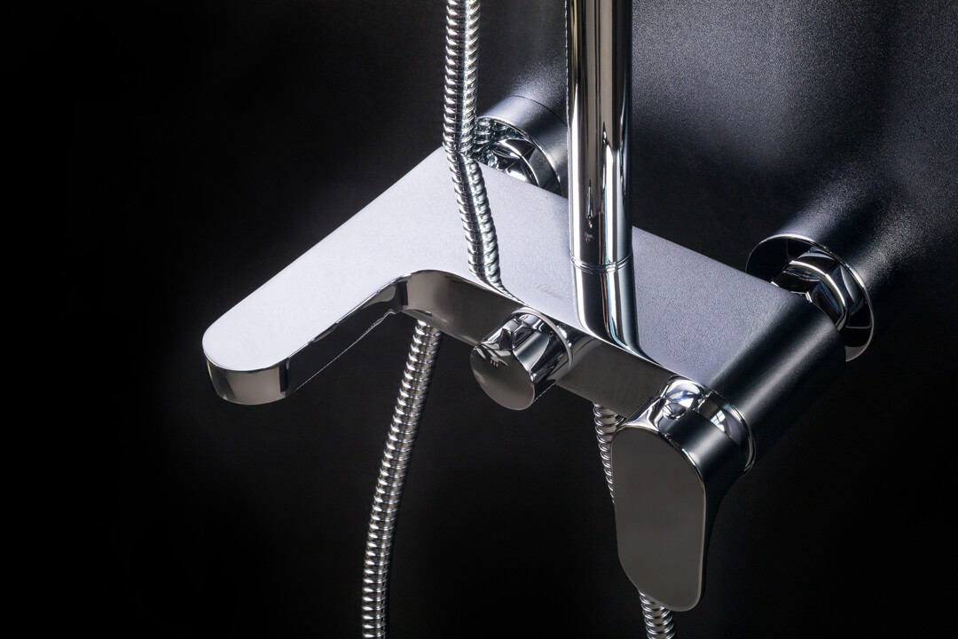 Душевая система Boheme Spectre Nickel Brush с изливом 458-NB