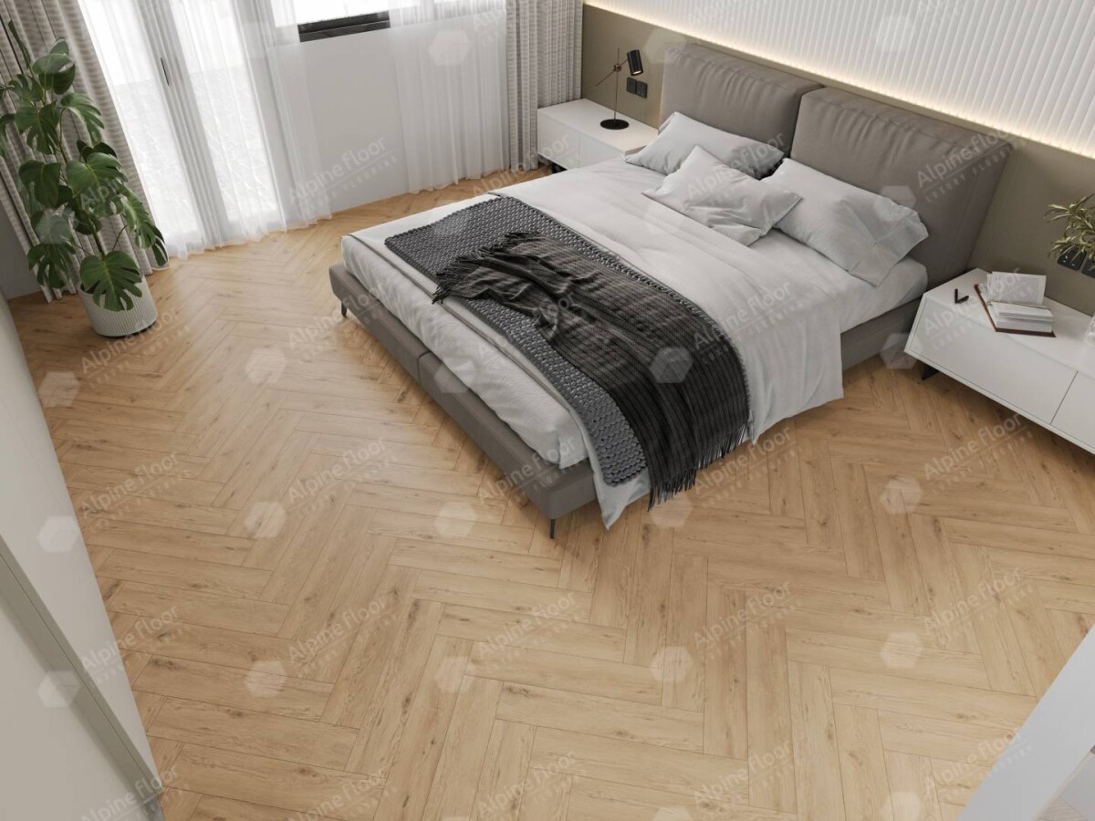 Alpine Floor Parquet Light SPC ламинат Дуб Ригель ECO 13-24AB-R 600 х 125 х 4мм