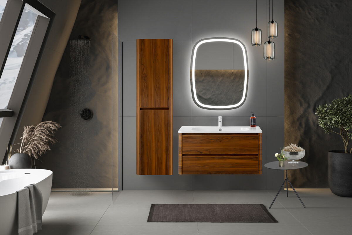 База под раковину подвесная с двумя выкатными ящиками 796x478x500 CEZARES RELAX-800-2C-SO-RC-P