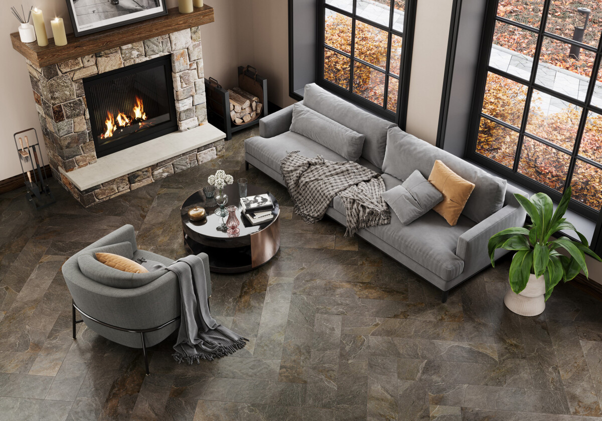 Delacora Santorini Black Лаппатированная Керамогранит 200 x 900 x 7 GP2090SNN99L