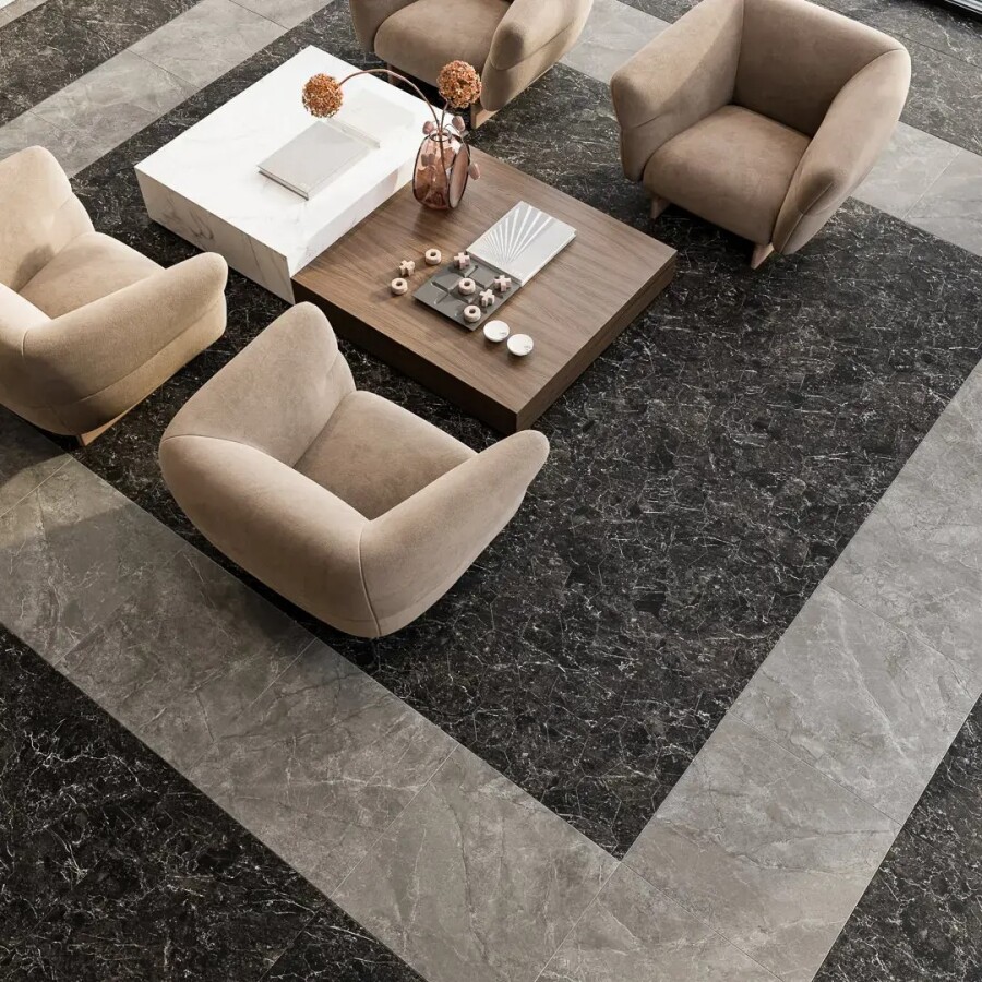 Керамический гранит Декор Kerama Marazzi Прованс Марсель наборный Белый матовый обрезной 31,5x34,2x0,9 KMD2HID022GR