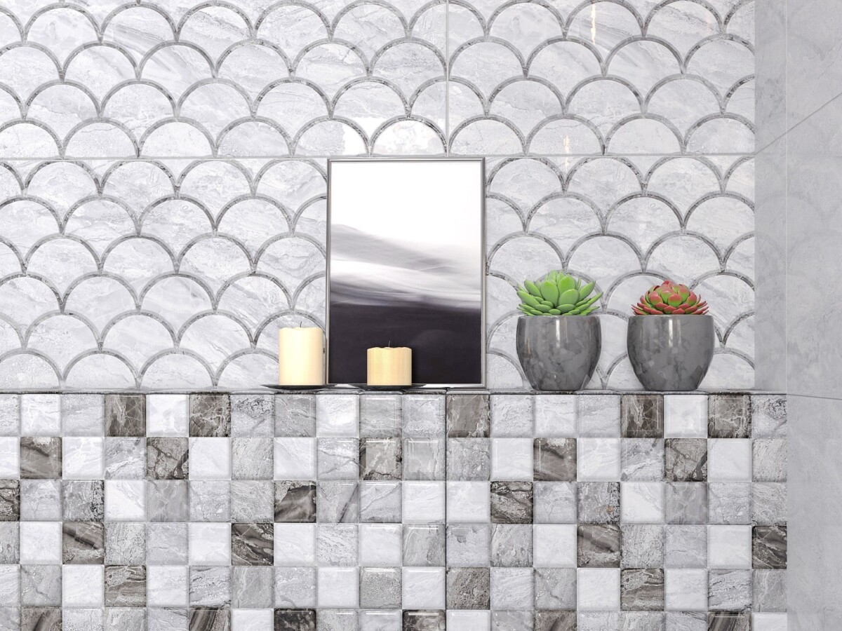 Керамическая плитка Cube Ceramica Prado Mosaic Gray 30*60 УТ000049803