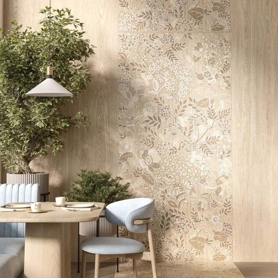 Керамический гранит Kerama Marazzi Прованс Люберон бежевый матовый обрезной 40x238,5x0,9 KM4024G0001R