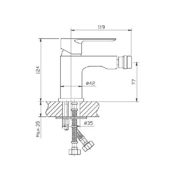 Haiba смеситель для биде HB50505-8