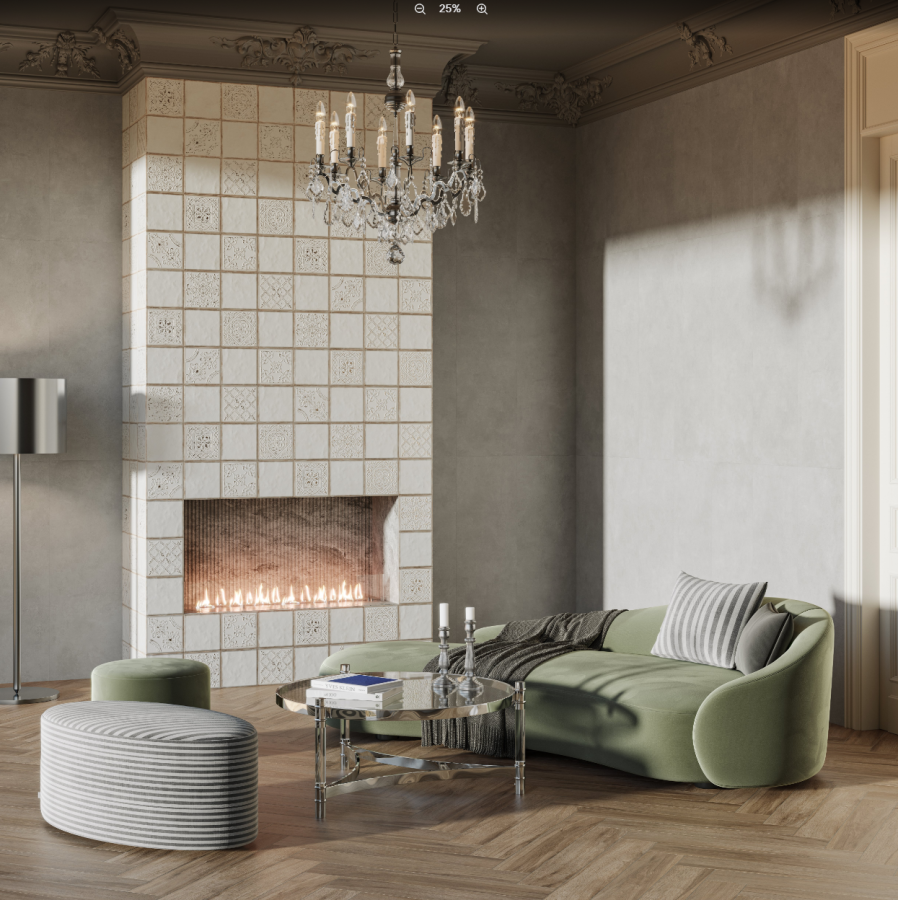 Керамическая плитка Декор Kerama Marazzi Прованс Валлорис 2 бежевый светлый матовый 20x20x0,69 KMD3STA097BN