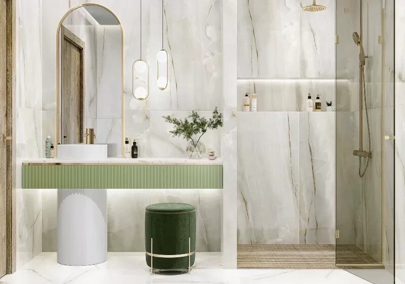 Керамогранит 60120OSM00P LCM Onyx Smoke Light Полированный 600 x 1200 x 7 мм.