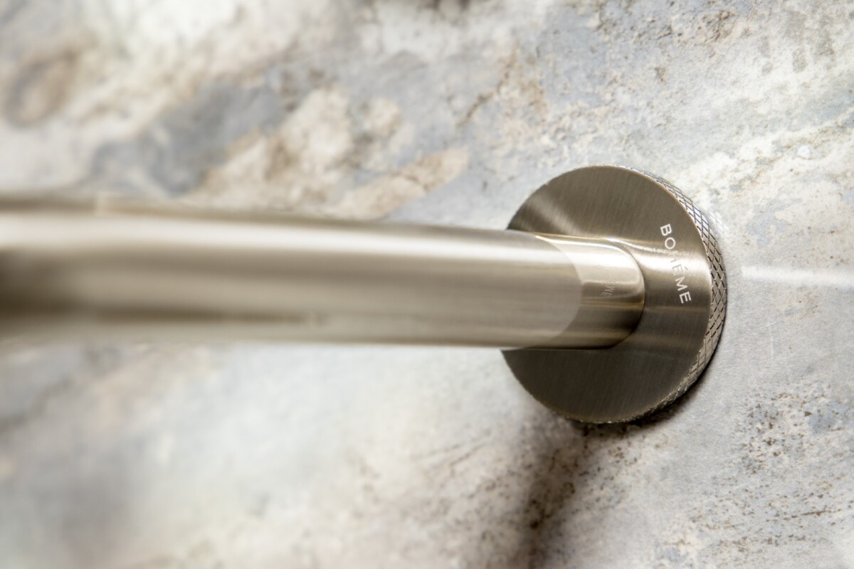 Смеситель для раковины из стены Boheme Prestige Nickel Brush на 3 отв. 152-2-NB-PR