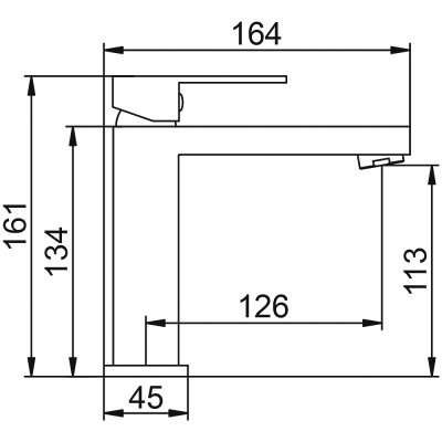 Gerhans K25 смеситель для раковины K11025