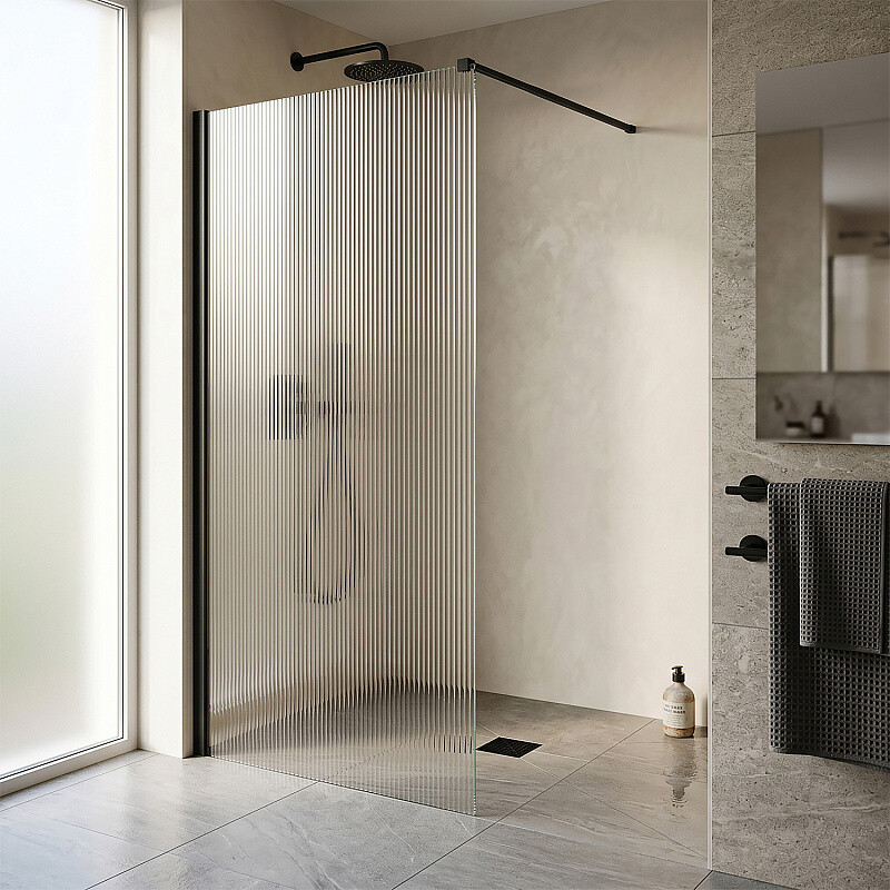 Душевая перегородка Loranto Walk-in CS-Z02GG-100 профиль серый матовый
