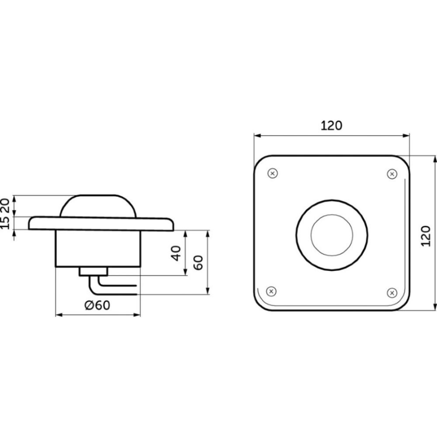 Ideal Standard антивандальная панель смыва R0138MY