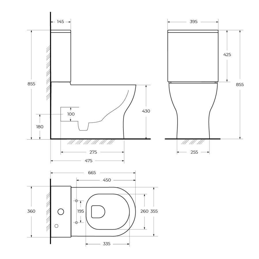 Унитаз-компакт безободковый BelBagno SFERA-TOR BB2141CP-TOR BB2141T