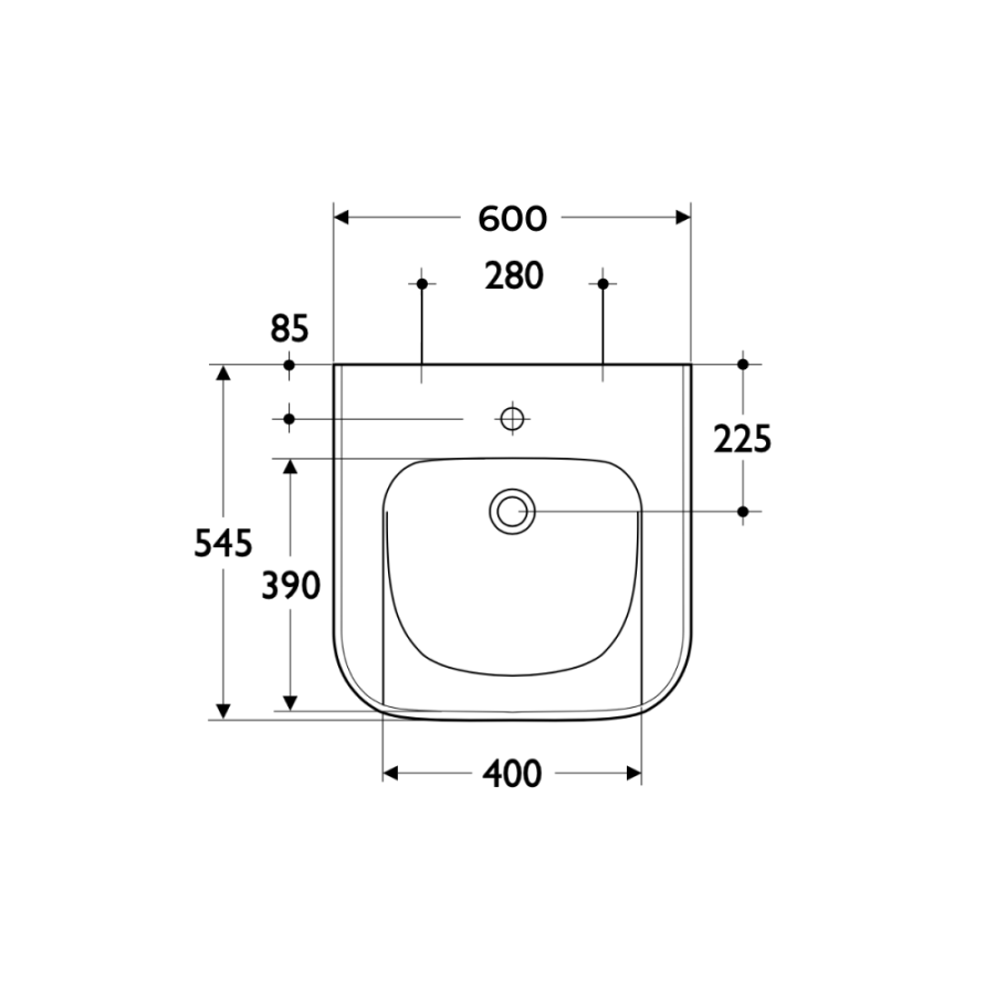 Ideal Standard Contour раковина 60x40 см S216801