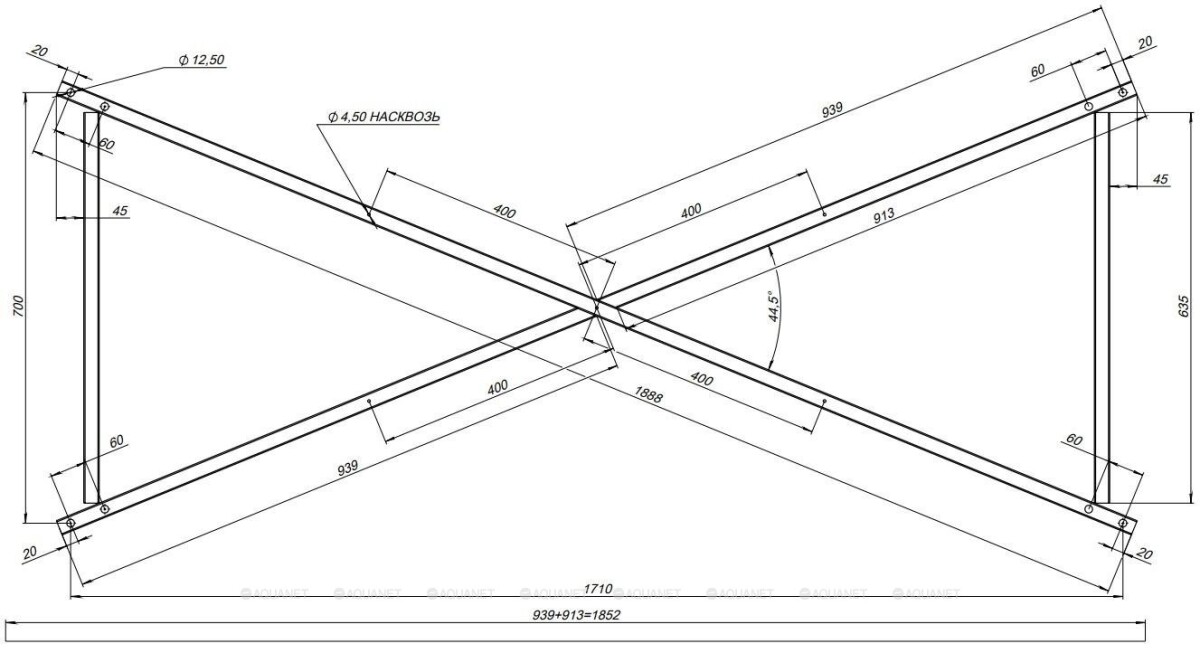 Акриловая ванна Aquanet Grace 180x80 (с каркасом) 00292067