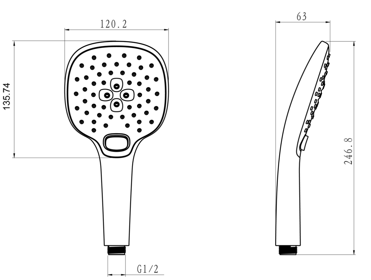 Lemark душевая лейка LM0817C