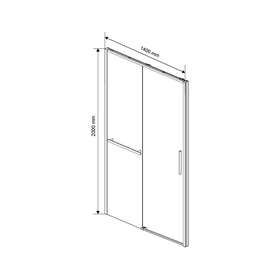 Vincea Slim Soft душевая дверь 140 см хром VDS-1SS140CL