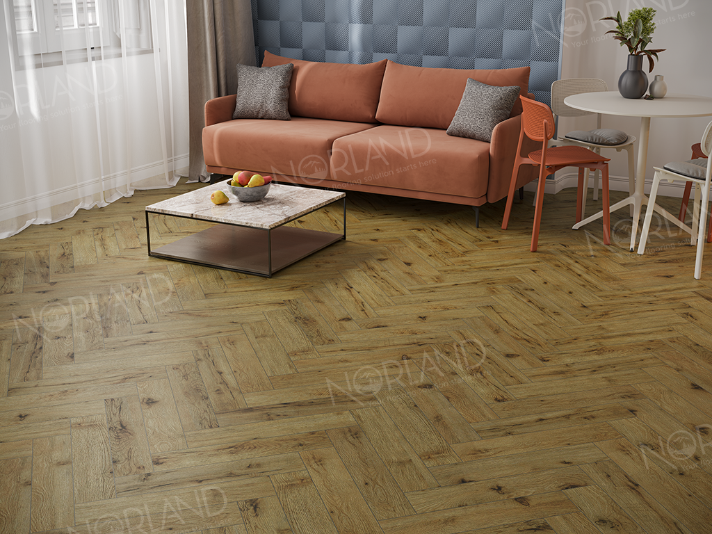 Ламинат Alpine Floor Norland Herringbone Elegant LF303-14 Дуб Скай 600х100х8 mm