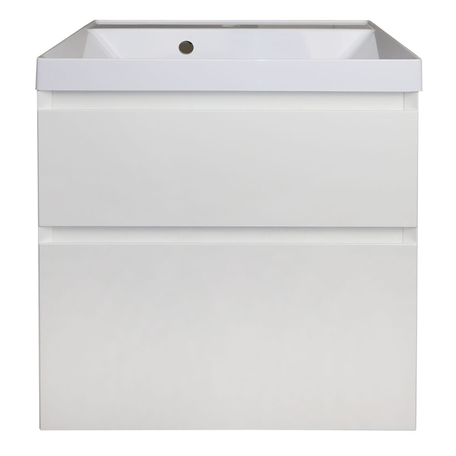 Комплект тумба Azario Velluto 60 600х450х660 подвесная, с раковиной Slim 60, белый матовый CS00088601