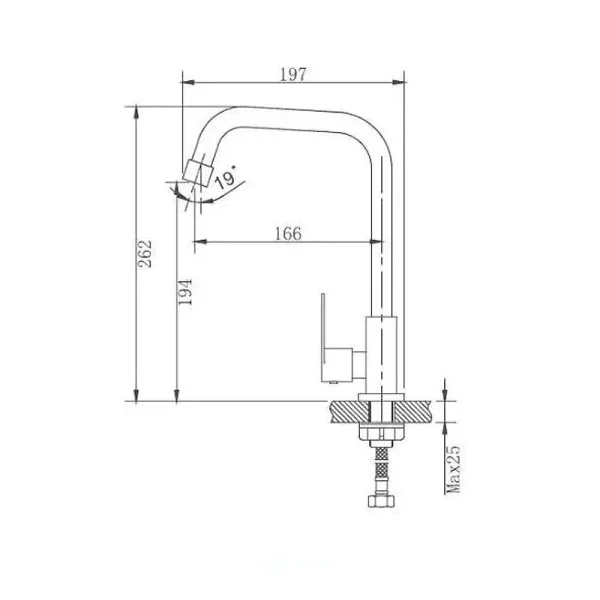 Haiba смеситель для кухни HB4182