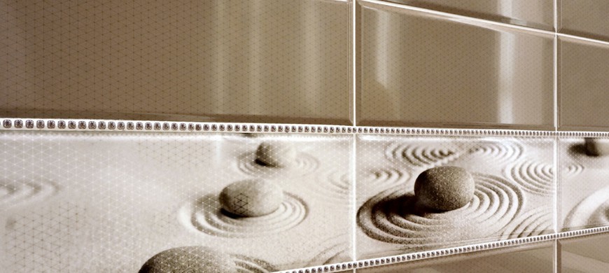 Керамин Концепт 20х50 см плитка настенная бирюзовая глянцевая