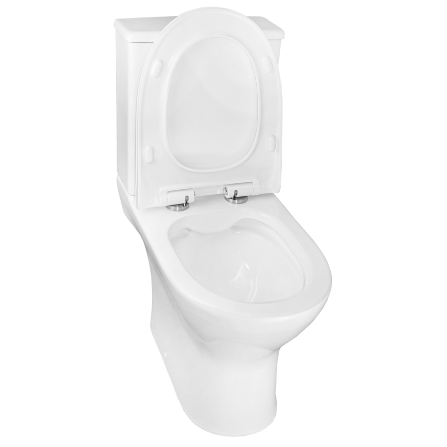 Azario Mist унитаз напольный безободковый, быстросъемное сиденье микролифт AZ-45