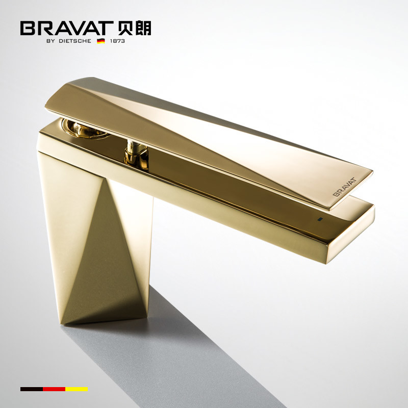 Bravat Diamond F118102G-1-ENG смеситель для раковины золото 25 мм
