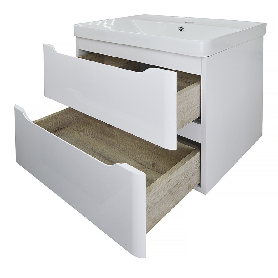 Комплект Тумба Azario Lotos 60/2 615*480*570 подвесная с раковиной Monte 60 CS00083929