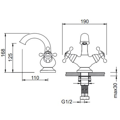 Gerhans K01 смеситель для раковины K11001