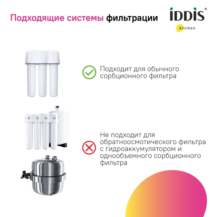 Iddis Pure смеситель для кухни хром PURSBPFi05