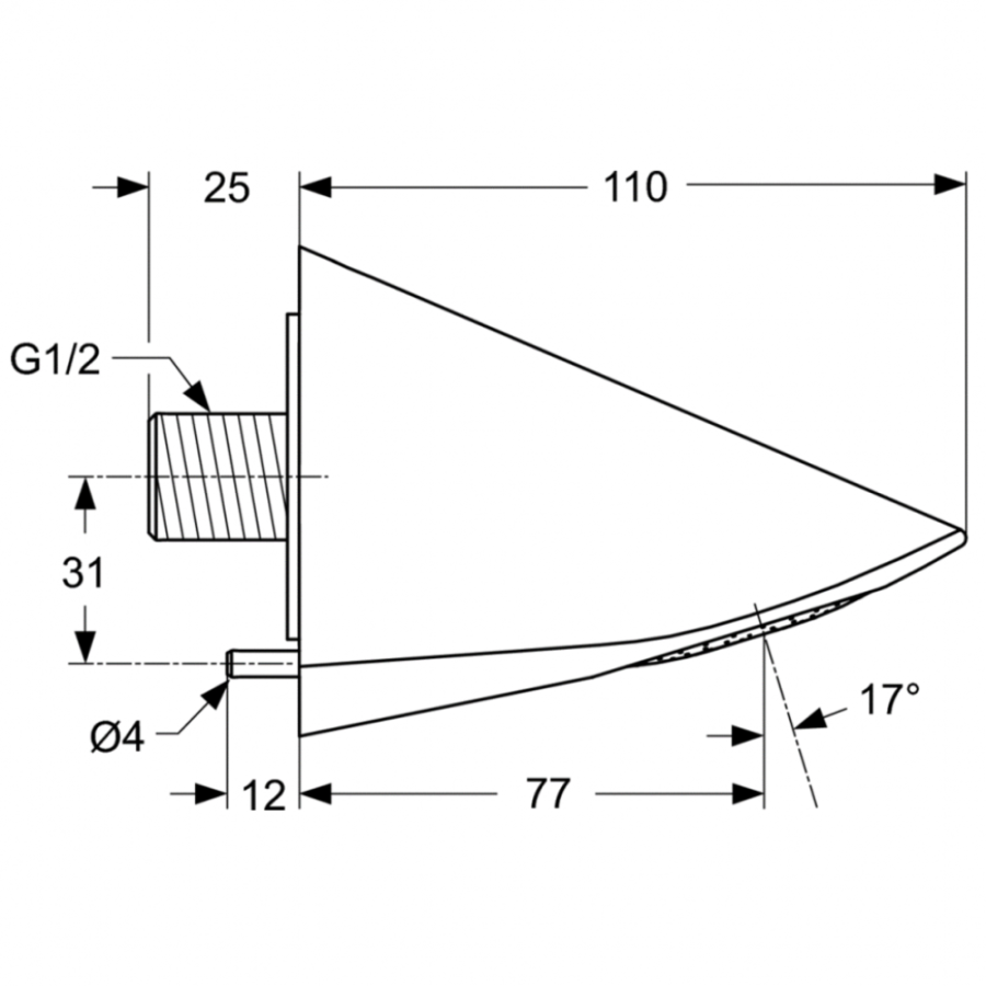 Ideal Standard душевая лейка A4844AA