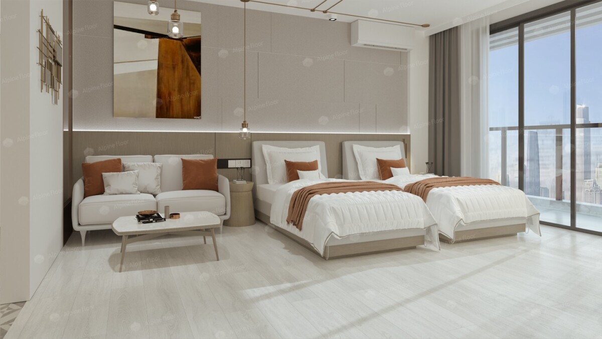 Alpine Floor Intense SPC ламинат Белый Лес ECO 9-9 1220 х 183 x 6 mm