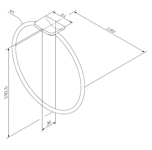 Am.Pm Inspire 2.0 полотенцедержатель A50A34400