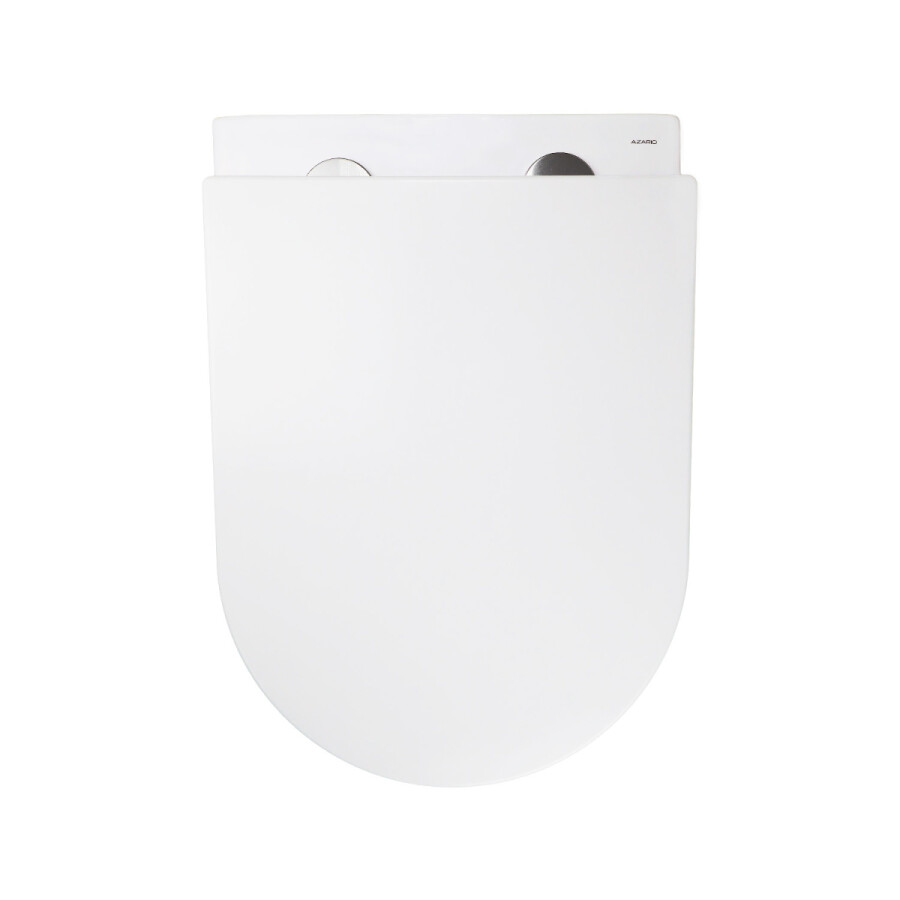 Унитаз подвесной Azario Rumba360х520х365 безободковый, система смыва "Скрытое Торнадо", с быстросъемным сиденьем "Микролифт" AZ-5175T-WHT