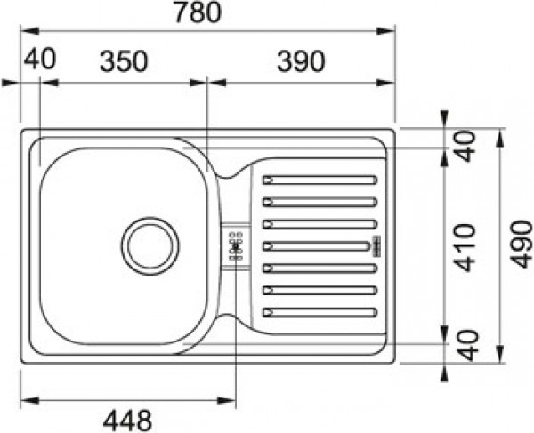 Franke Polar PXN 614-78 кухонная мойка нержавеющая сталь матовая 78 x 49 см