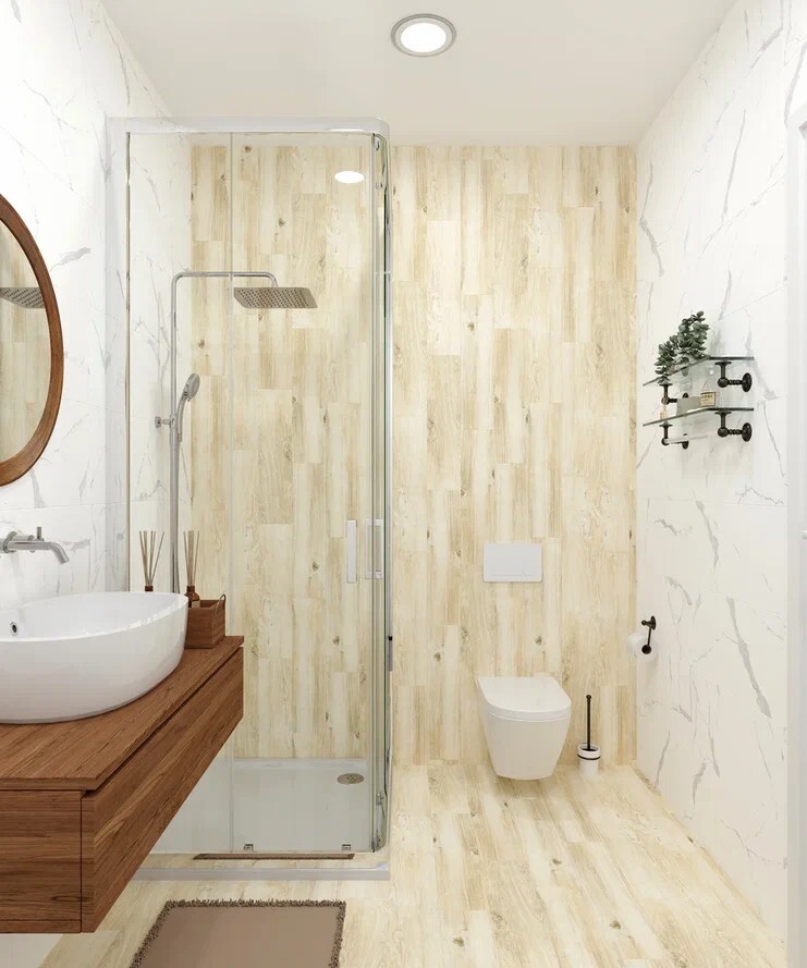 Керамогранит 15 BN 0006 Eurotile Bianko 15x60