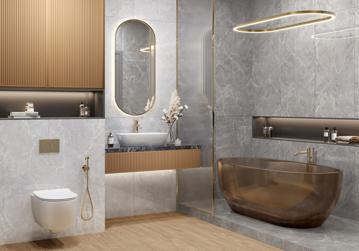 New Trend Терра бежевый / Terra Beige Керамогранит 600 x 1200 x 7 60120TER11P