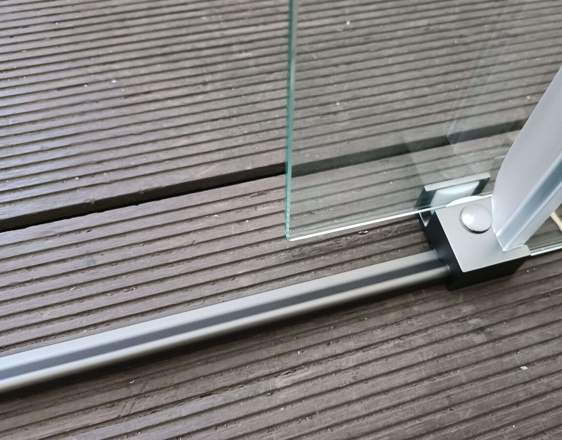 Aquatek AQ.WISL.120.1CH Душевая перегородка Walk In 120см раздвижная, с держателем 1200мм хром прозрачное