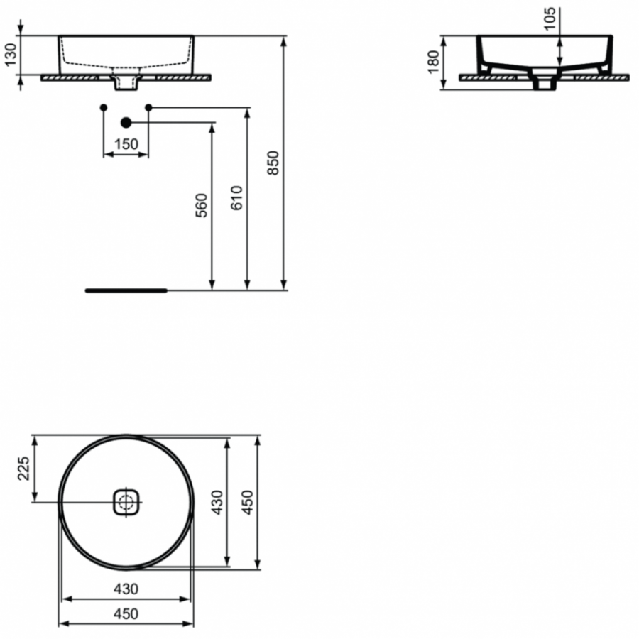 Ideal Standard Strada раковина 45 см T295901