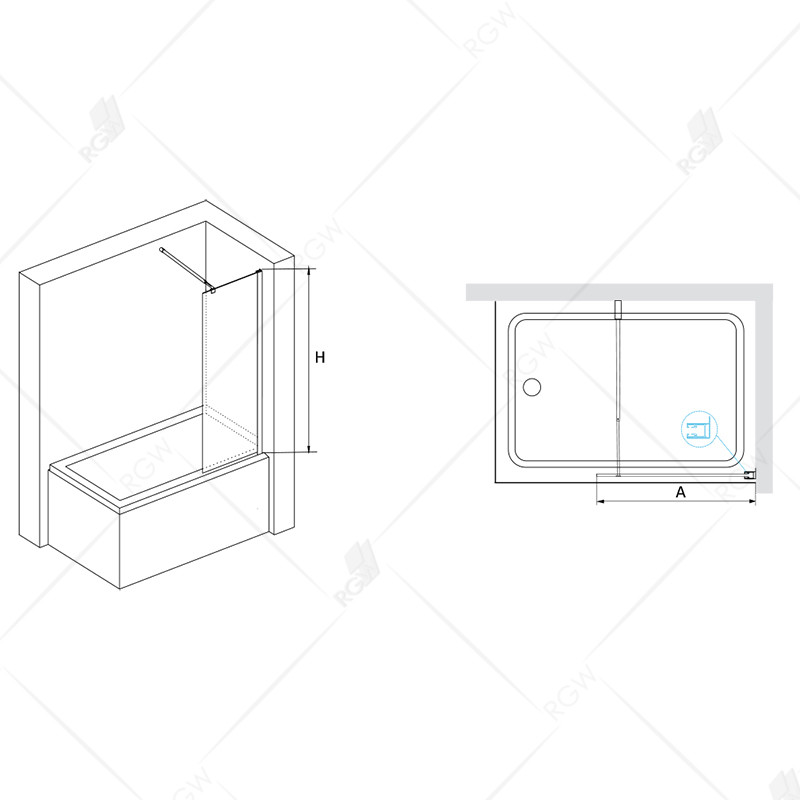 RGW Screens SC-52 03115208-11 80*150 шторка на ванну
