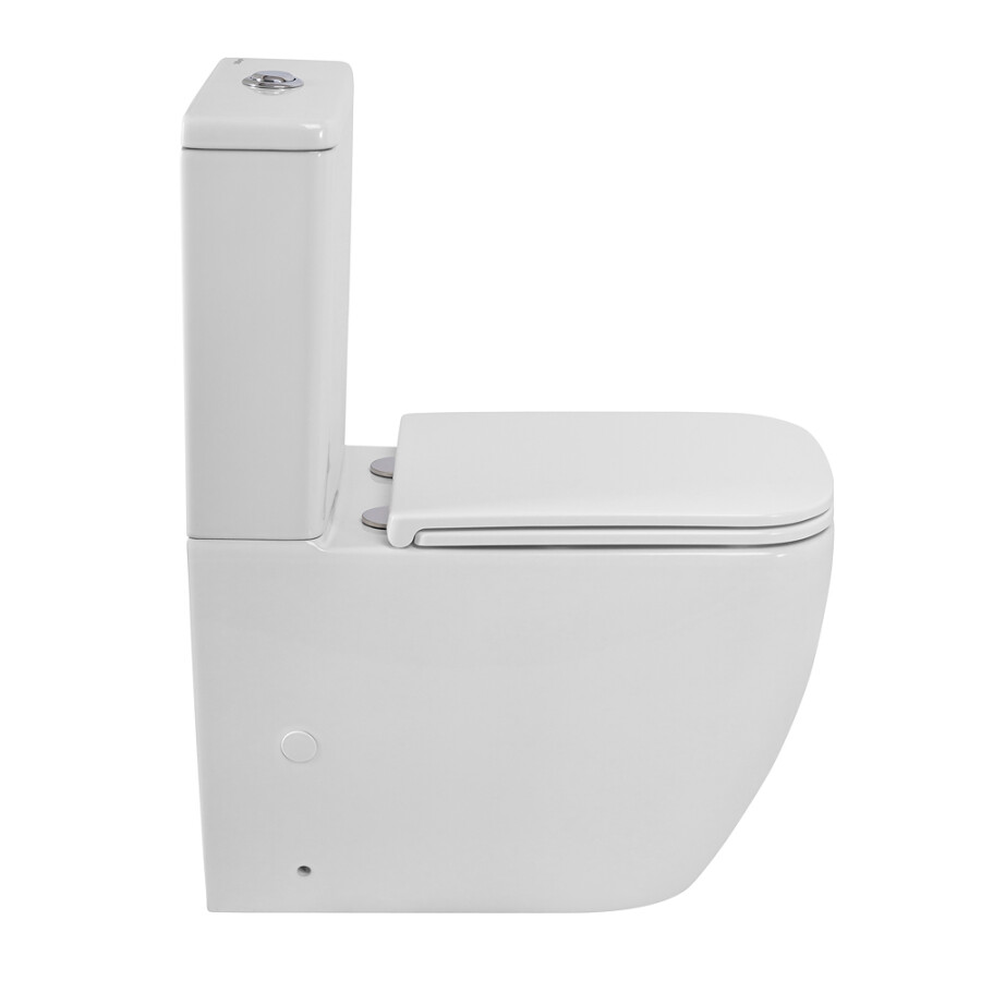Унитаз-компакт безободковый с сиденьем и смывом TORNADO BelBagno LUCE-TOR BB2197CP-TOR/SC BB2197T