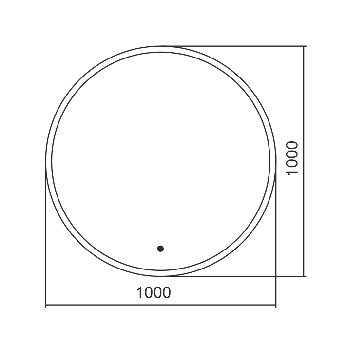 Azario Monaco зеркало d1000 бесконтактный сенсор LED-00002769