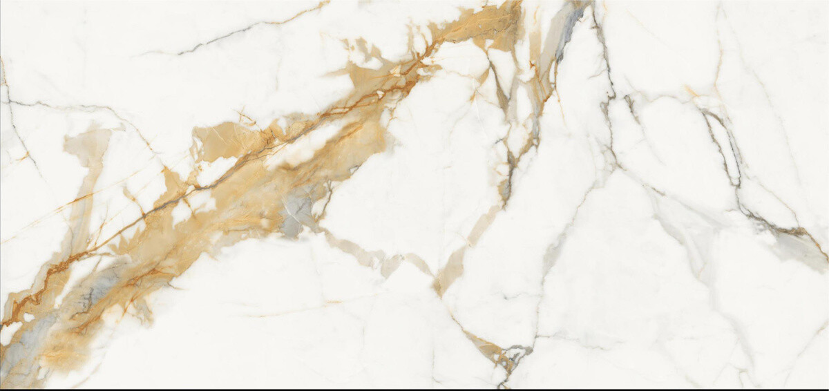 Керамогранит Azario Creo Ceramique Merquri light Glossy 60х120 см GBT750222