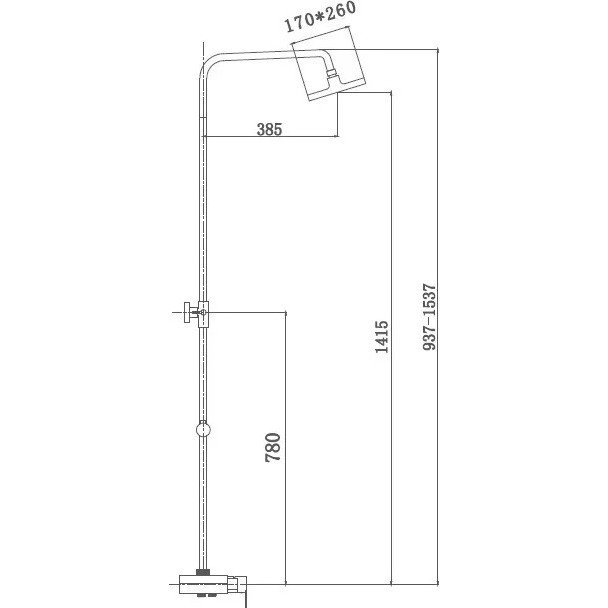 Haiba HB2420 Душевая система с изливом