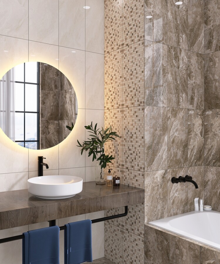 Плитка настенная Eurotile Hermitage Mosaic 30x60