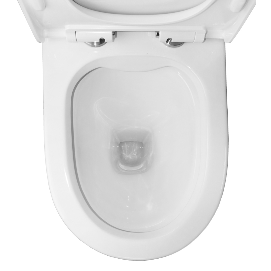 Azario Mist унитаз напольный безободковый, быстросъемное сиденье микролифт AZ-45