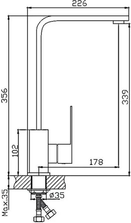 Haiba смеситель для кухни HB70803-7